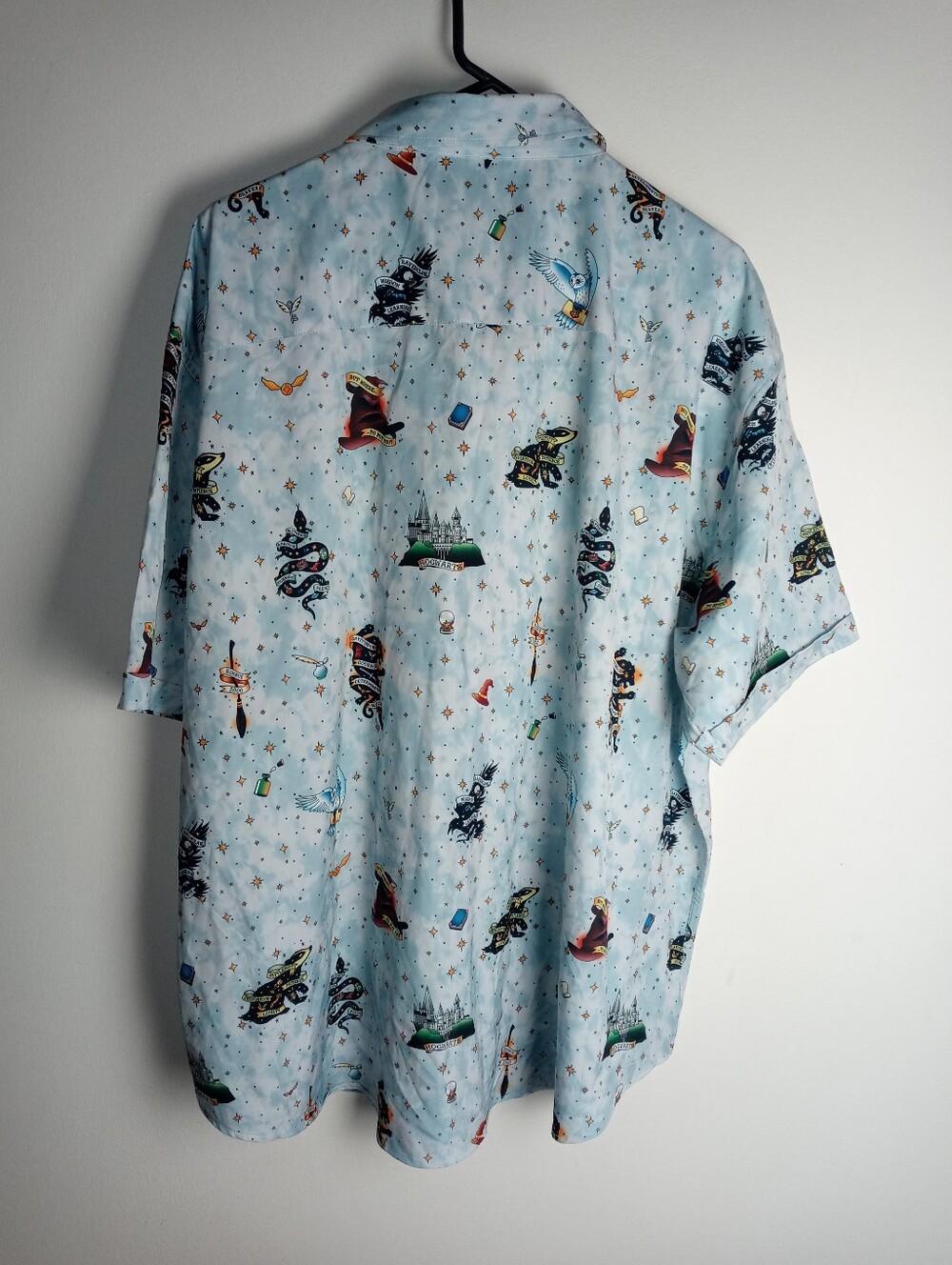 Men's RSVLTS Harry Potter Series 1 "Wizarding Ink" Short Sleeve Shirt Size 3XL - Picture 12 of 12